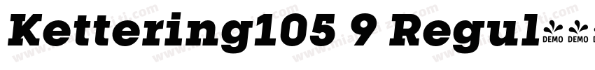 Kettering105 9 Regul字体转换